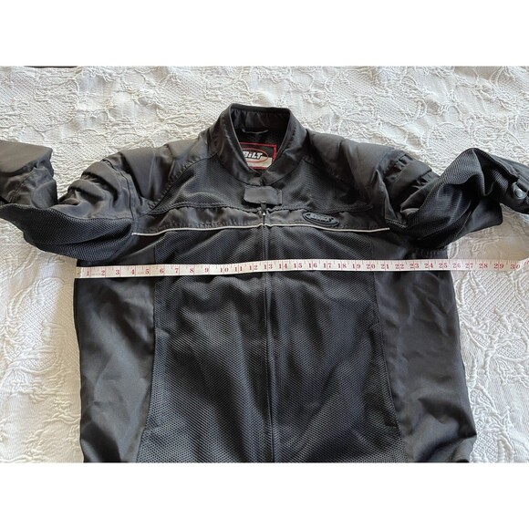 Bilt Mesh Padded Motorcycle Jacket Full Zip Black Biker Pockets Ladies XL *READ* - Picture 4 of 16